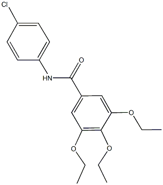 N-(4-chlorophenyl)-3,4,5-triethoxybenzamide Struktur