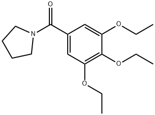 1-(3,4,5-triethoxybenzoyl)pyrrolidine Struktur