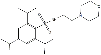 2,4,6-triisopropyl-N-[2-(4-morpholinyl)ethyl]benzenesulfonamide Struktur