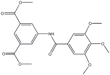 dimethyl 5-[(3,4,5-trimethoxybenzoyl)amino]isophthalate Struktur