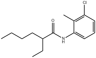 N-(3-chloro-2-methylphenyl)-2-ethylhexanamide Struktur