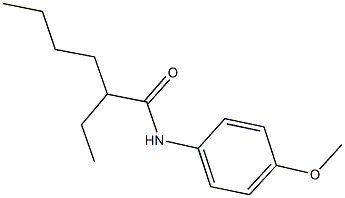 2-ethyl-N-(4-methoxyphenyl)hexanamide Struktur