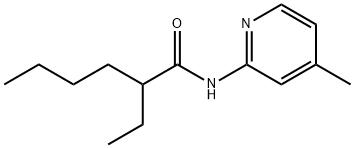 2-ethyl-N-(4-methyl-2-pyridinyl)hexanamide Struktur