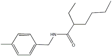 2-ethyl-N-(4-methylbenzyl)hexanamide Struktur