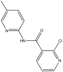 2-chloro-N-(5-methyl-2-pyridinyl)nicotinamide Struktur