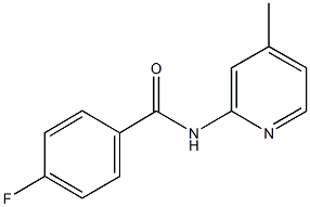 4-fluoro-N-(4-methyl-2-pyridinyl)benzamide Struktur