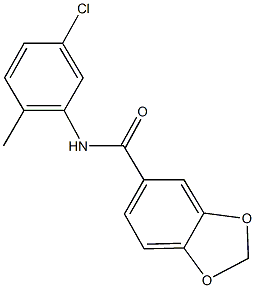 N-(5-chloro-2-methylphenyl)-1,3-benzodioxole-5-carboxamide Struktur