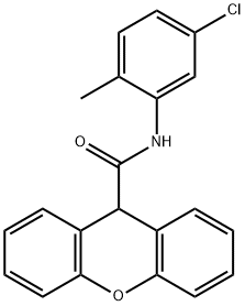 N-(5-chloro-2-methylphenyl)-9H-xanthene-9-carboxamide Struktur