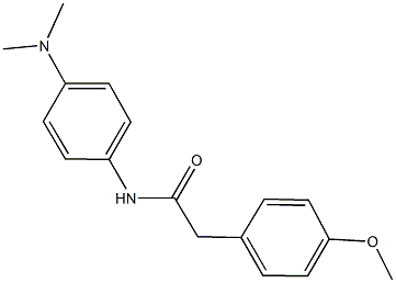 N-[4-(dimethylamino)phenyl]-2-(4-methoxyphenyl)acetamide Struktur