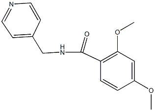 2,4-dimethoxy-N-(4-pyridinylmethyl)benzamide Struktur