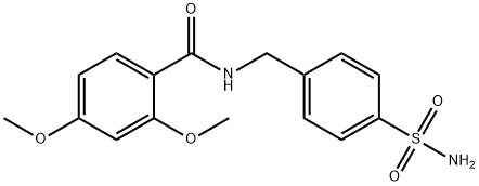 N-[4-(aminosulfonyl)benzyl]-2,4-dimethoxybenzamide Struktur