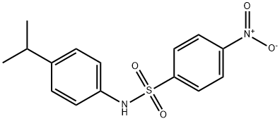 4-nitro-N-(4-isopropylphenyl)benzenesulfonamide Struktur