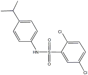 2,5-dichloro-N-(4-isopropylphenyl)benzenesulfonamide Struktur