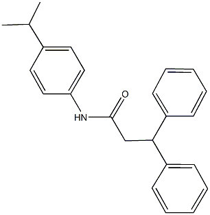 N-(4-isopropylphenyl)-3,3-diphenylpropanamide Struktur