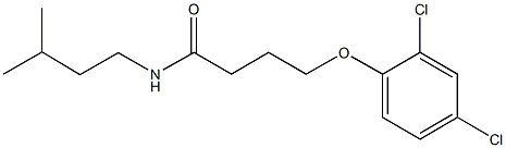 4-(2,4-dichlorophenoxy)-N-isopentylbutanamide Struktur