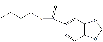 N-isopentyl-1,3-benzodioxole-5-carboxamide Struktur