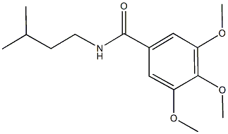 N-isopentyl-3,4,5-trimethoxybenzamide Struktur