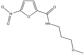 5-nitro-N-(3-methoxypropyl)-2-furamide Struktur