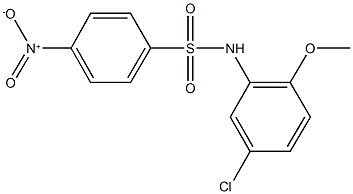 N-(5-chloro-2-methoxyphenyl)-4-nitrobenzenesulfonamide Struktur