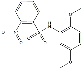 N-(2,5-dimethoxyphenyl)-2-nitrobenzenesulfonamide Struktur