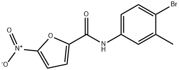 N-(4-bromo-3-methylphenyl)-5-nitro-2-furamide Struktur