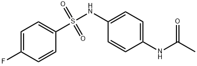 N-(4-{[(4-fluorophenyl)sulfonyl]amino}phenyl)acetamide Struktur