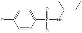 N-(sec-butyl)-4-fluorobenzenesulfonamide Struktur