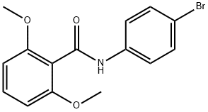 N-(4-bromophenyl)-2,6-dimethoxybenzamide Struktur