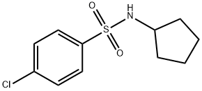 4-chloro-N-cyclopentylbenzenesulfonamide Struktur