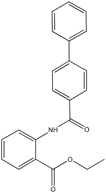 ethyl 2-[([1,1'-biphenyl]-4-ylcarbonyl)amino]benzoate Struktur