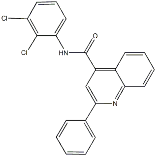 N-(2,3-dichlorophenyl)-2-phenyl-4-quinolinecarboxamide Struktur