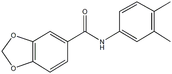 N-(3,4-dimethylphenyl)-1,3-benzodioxole-5-carboxamide Struktur