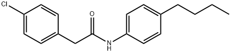 N-(4-butylphenyl)-2-(4-chlorophenyl)acetamide Struktur