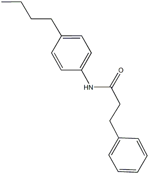 N-(4-butylphenyl)-3-phenylpropanamide Struktur