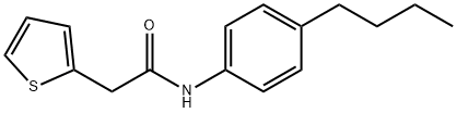 N-(4-butylphenyl)-2-thien-2-ylacetamide Struktur