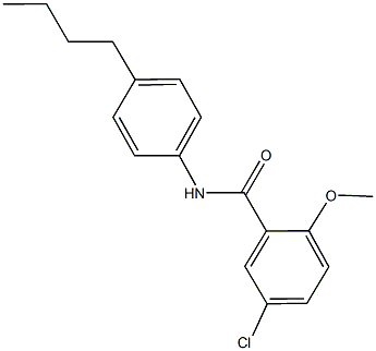 N-(4-butylphenyl)-5-chloro-2-methoxybenzamide Struktur