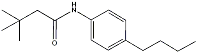 N-(4-butylphenyl)-3,3-dimethylbutanamide Struktur