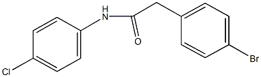 2-(4-bromophenyl)-N-(4-chlorophenyl)acetamide Struktur