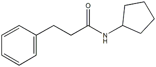 N-cyclopentyl-3-phenylpropanamide Struktur