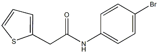 N-(4-bromophenyl)-2-(2-thienyl)acetamide Struktur