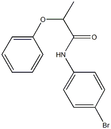 N-(4-bromophenyl)-2-phenoxypropanamide Struktur