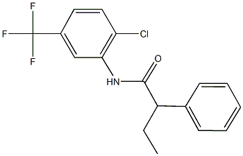 N-[2-chloro-5-(trifluoromethyl)phenyl]-2-phenylbutanamide Struktur