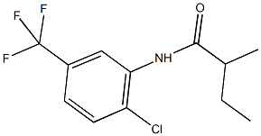 N-[2-chloro-5-(trifluoromethyl)phenyl]-2-methylbutanamide Struktur