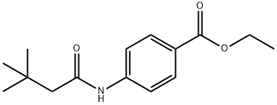 ethyl 4-[(3,3-dimethylbutanoyl)amino]benzoate Struktur