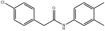 2-(4-chlorophenyl)-N-(3,4-dimethylphenyl)acetamide Struktur