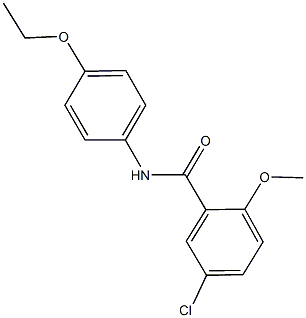 5-chloro-N-(4-ethoxyphenyl)-2-methoxybenzamide Struktur