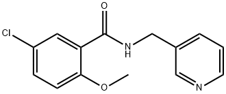 5-chloro-2-methoxy-N-(3-pyridinylmethyl)benzamide Struktur