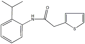 N-(2-isopropylphenyl)-2-thien-2-ylacetamide Struktur