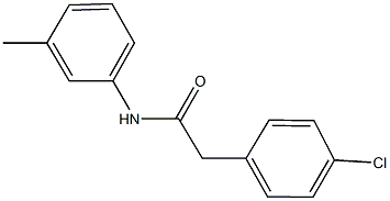 2-(4-chlorophenyl)-N-(3-methylphenyl)acetamide Struktur