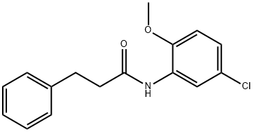 N-(5-chloro-2-methoxyphenyl)-3-phenylpropanamide Struktur